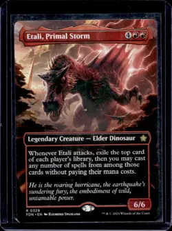 Magic The Gathering MTG Foundations Etali, Primal Storm Borderless Foil #329 - Image 1