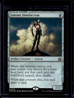 2024 Magic MTG Foundations Solemn Simulacrum #0257 - Image 1
