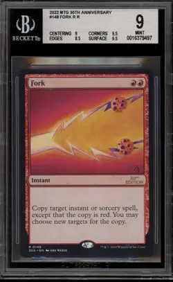 Magic MTG Fork 30th Anniversary #0148 BGS 9 Mint - Image 1