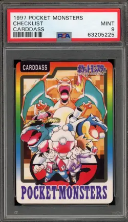 Pokemon Bandai Carddass Checklist Japanese PSA 9 Mint - Image 1