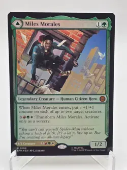 MTG Miles Morales Spider-Man Foil Marvel Universes Beyond Rare NM Magic - Image 1