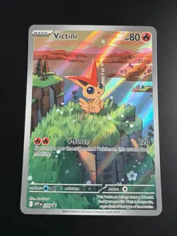 Victini Illustration Rare Pokemon SVP 208 Black Star Promo Mint - Image 1