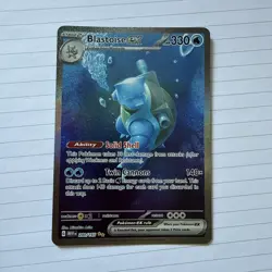 Pokemon TCG Blastoise EX Scarlet & Violet 151 Card 200/165 - Image 1