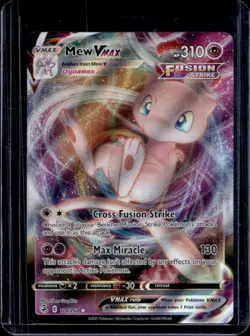 2021 Pokemon SWSH Fusion Strike Mew VMAX #114/264 - Image 1
