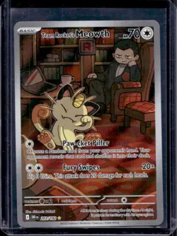 2025 Pokemon Destined Rivals Team Rocket's Meowth #203/182 - Image 1