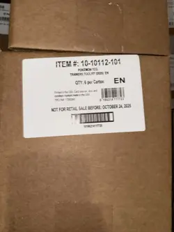 Pokemon 2025 Trainer Toolkit 6-Box Case Sealed - Image 1