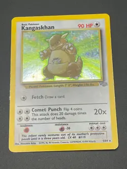🦘 Kangaskhan 5/64 Jungle Holo Vintage Pokemon Card 🦘 - Image 2