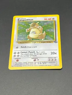 🦘 Kangaskhan 5/64 Jungle Holo Vintage Pokemon Card 🦘 - Image 3