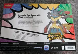 Pokemon Ascended Heroes Premium Poster Collection Mega Lucario - New & Sealed - Image 2