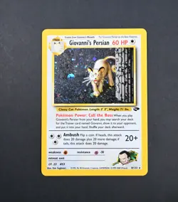 NM Giovanni's Persian 8/132 Holo Rare Gym Challenge Unlimited Pokemon Card - Image 1