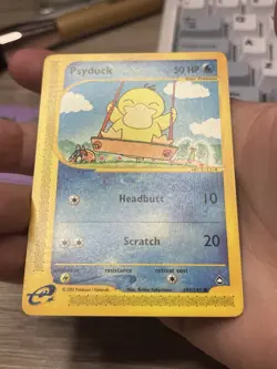 *Very Nice* Pokemon TCG Aquapolis Psyduck Card 104/147 2002 Regular - Image 3