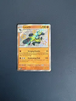 Pokemon TCG Paldean Fates Lucario 174/091 Baby Shiny - Image 1
