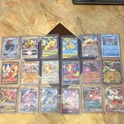 Pokemon TCG 18 Card Holo Lot V GX EX VSTAR Pikachu Giratina Greninja Eevee - Image 1