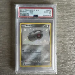 2019 Pokemon S&M Hidden Fates Beldum - Holo PSA 10 - Image 1