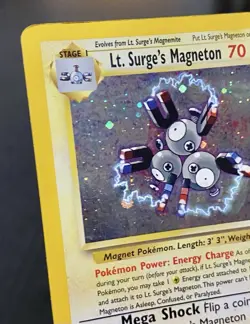 Lt. Surge's Magneton 8/132 Holo Rare (2000) Gym Heroes Pokemon WoTC Nintendo TCG - Image 2