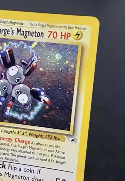 Lt. Surge's Magneton 8/132 Holo Rare (2000) Gym Heroes Pokemon WoTC Nintendo TCG - Image 5
