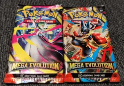 Pokemon TCG Mega Evolution 4 Booster Pack Lot + Bonus 1st Partner Live Codes - Image 2