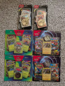 Pokemon Mega Evolution & Phantasmal Flames 2-Pack and Checklane Blisters Lot - Image 1