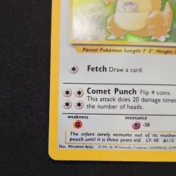 Pokemon TCG Kangaskhan Holo Rare 5/64 Jungle 1999 Wizards Unlimited 90 HP - Image 5