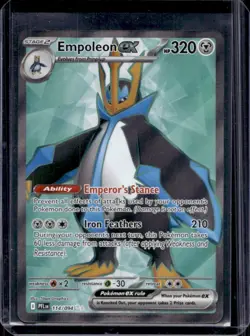 2025 Pokemon Phantasmal Flames Empoleon ex Ultra Rare #114/094 - Image 1