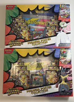 Pokemon Ascended Heroes Premium Poster Collection Mega Lucario/Gardevoir Bundle - Image 2