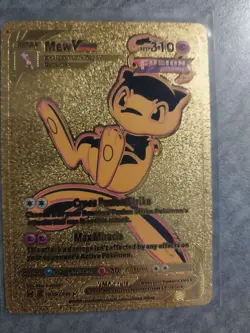 MEW VMAX Gold Foil Fan Art SECRET RARE TRAINER GALLERY POKEMON NM - Image 1