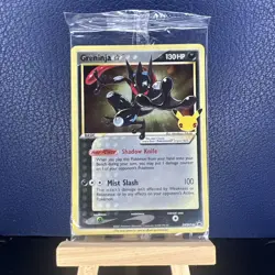 Pokemon TCG Greninja Gold Star SWSH144 - Celebrations Black Star Promo - Sealed - Image 1