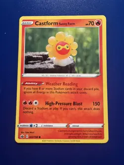 Pokemon Chilling Reign - Castform Sunny Form 022/198 - Image 1
