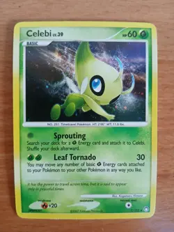 2007 Pokemon TCG Mysterious Treasures Celebi 7/123 Holo Rare Near Mint Vintage! - Image 1