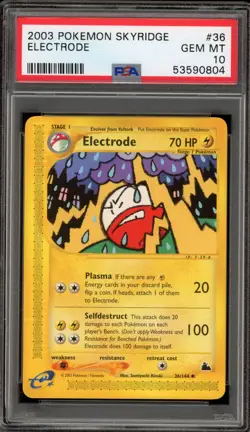 Pokemon Electrode Skyridge #36 PSA 10 Gem Mint - Image 1