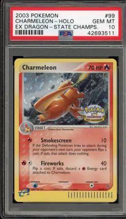 Pokemon Charmeleon State Championships EX Dragon Holo Secret Rare #99 PSA 10 - Image 1