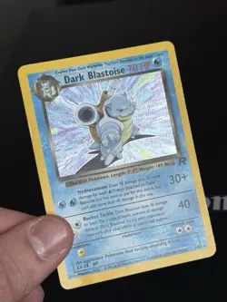 Pokemon Dark Blastoise 3/82 Holo Team Rocket SWIRL - Image 4