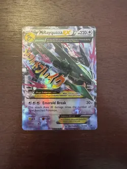Pokemon M Rayquaza EX 76/108 XY Roaring Skies Full Art Holo NM Near Mint - Image 1