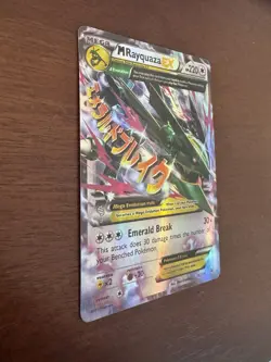 Pokemon M Rayquaza EX 76/108 XY Roaring Skies Full Art Holo NM Near Mint - Image 3