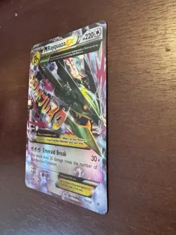 Pokemon M Rayquaza EX 76/108 XY Roaring Skies Full Art Holo NM Near Mint - Image 4