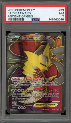 Pokemon Giratina EX XY Ancient Origins Full Art #93 PSA 7 - Image 1