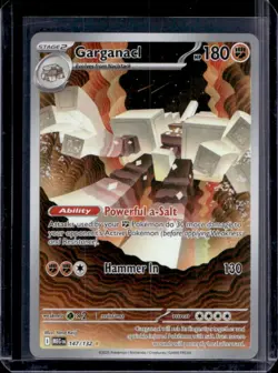 2025 Pokemon Mega Evolution Garganacl Illustration Rare #147/132 - Image 1