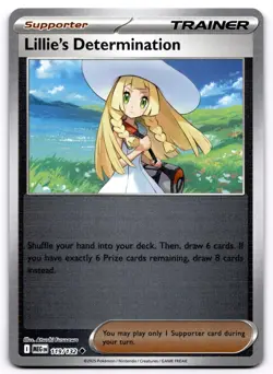 Lillie's Determination 119/132 Mega Evolution Uncommon Reverse Holo Near Mint - Image 1