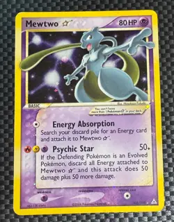 Pokemon 2006 EX Holon Phantoms Gold Star #103 MeWTWO-Holo - Image 1