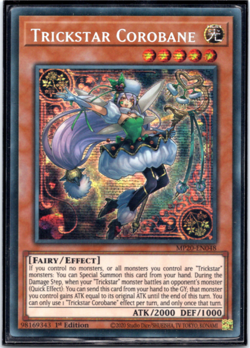 LP Trickstar Corobane MP20-EN048 Prismatic Secret Rare 1st Edition Yugioh - Image 1