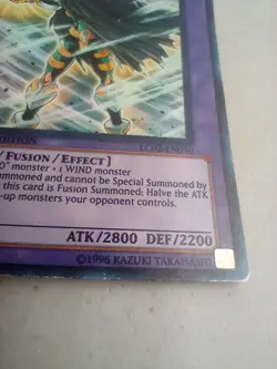 Yugioh Elemental Hero Great Tornado Limited Edition Ultra Rare LC02-EN010 Card - Image 3