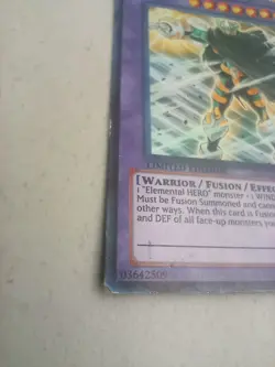 Yugioh Elemental Hero Great Tornado Limited Edition Ultra Rare LC02-EN010 Card - Image 4