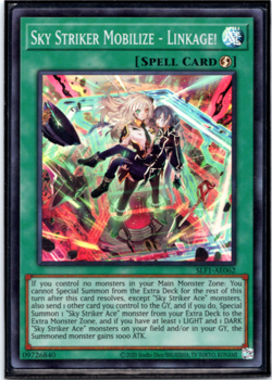 LP Sky Striker Mobilize - Linkage! - SLF1-AE062 - Super Rare - Yugioh - Image 1