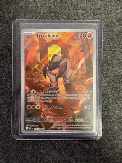 Terrakion 135/086 White Flare - Illustration Rare English Pokemon Card - NM - Image 1