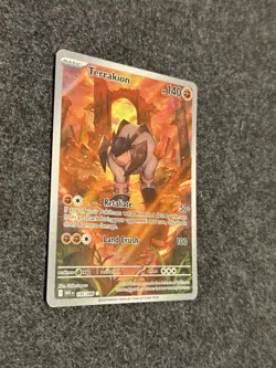 Terrakion 135/086 White Flare - Illustration Rare English Pokemon Card - NM - Image 2