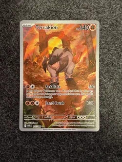 Terrakion 135/086 White Flare - Illustration Rare English Pokemon Card - NM - Image 3