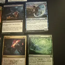 Magic The Gathering 2021 DeckMaster MTG Used 14 Card Lot - Image 5