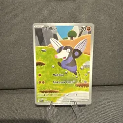 Pokemon Card TCG Drilbur Black Bolt IR Full Art Holo 124/086 - Mint - Image 1