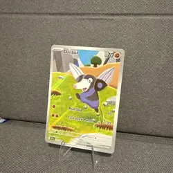 Pokemon Card TCG Drilbur Black Bolt IR Full Art Holo 124/086 - Mint - Image 2