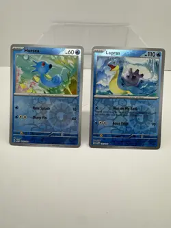 Pokemon TCG Scarlet & Violet Water-Type Holo Horsea Lapras Wailord Lot 7 Cards - Image 4